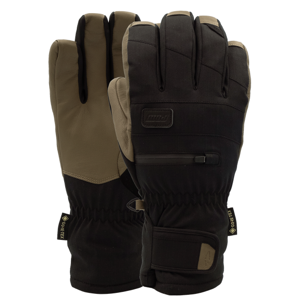 WAYBACK GTX SHORT GLOVE + LEATHER - Café